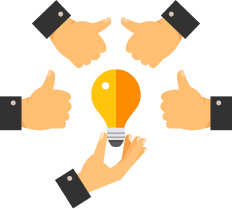 チームワークと安全のイメージ