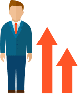 コツコツ成長するイメージ