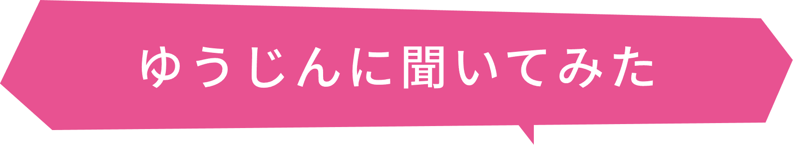 ゆうじんに聞いてみた